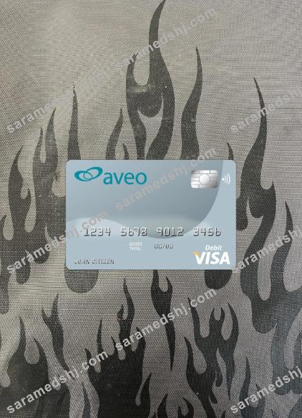 Australia Aveo bank visa card photolook front